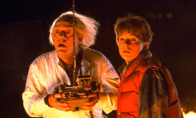 Christopher Lloyd : Photo Michael J. Fox, Retour vers le futur