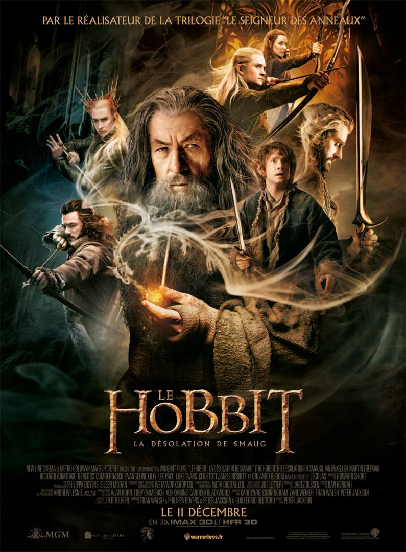 Le Hobbit : La Désolation de Smaug : Affiche officielle